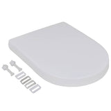 Vidaxl-Toilettensitze mit weichen Deckel 2 St Kunststoff weiß