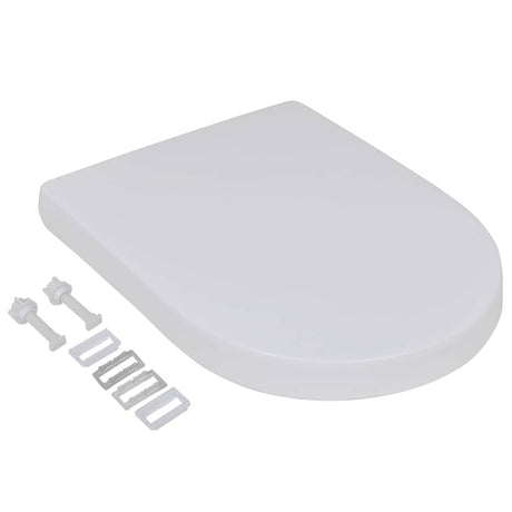 Vidaxl-Toilettensitze mit weichen Deckel 2 St Kunststoff weiß