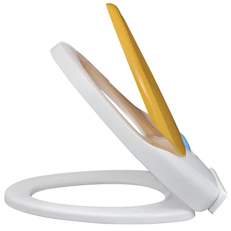 VidaXL WC-Sitze mit Soft-Close-Deckel, 2 Stk. Kunststoff weiß und gelb