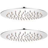 Vidaxl Regenduschkopf 2 ST Runde 20 cm Edelstahl