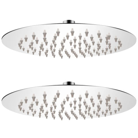 Vidaxl Regenduschkopf 2 ST Runde 20 cm Edelstahl