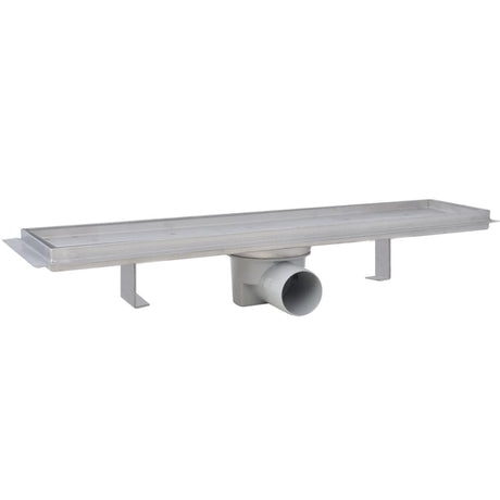 Vidaxl Duschabfluss 2 pc rechteckig 530 x 140 mm Edelstahl