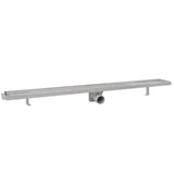 Vidaxl Duschabfluss 2 pc rechteckig 1030x140 mm Edelstahl
