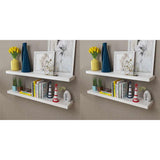 Vidaxl wandplanken 4 st 100 cm wit