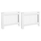 VIDAXL -Radiatorkonstruktion 2 ST 112 cm MDF Weiß