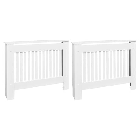 Vidaxx Heizkörpergehäuse 2 Stück 112 cm MDF weiß