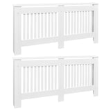 VIDAXL -Radiatorkonstruktion 2 ST 172 cm MDF Weiß