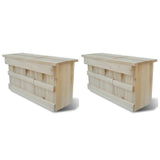 Vidaxl Musssenhuizen 2 ST 44x15,5x21,5 cm Holz
