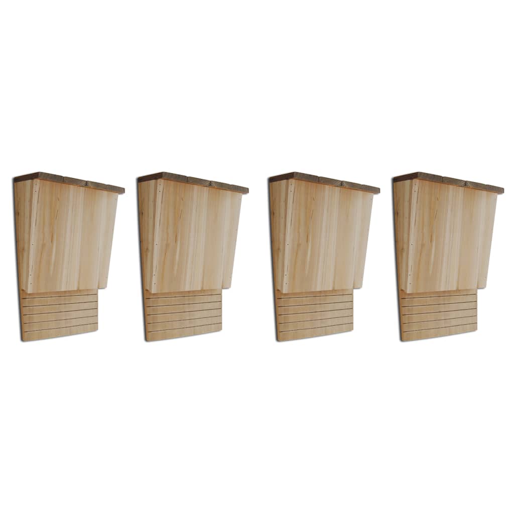 Vidaxl Bat -Schränke 4 Stcs 22x12x34 cm Holz