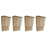 Vidaxl Bat -Schränke 4 Stcs 22x12x34 cm Holz