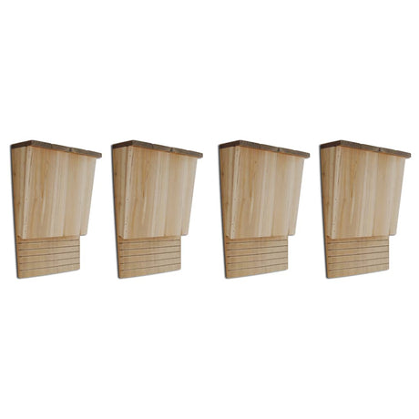 Vidaxl Bat -Schränke 4 Stcs 22x12x34 cm Holz
