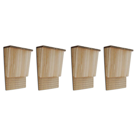 Vidaxx Fledermauskästen 4 Stück 22x12x34 cm Holz