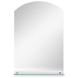 Vidaxl -Wandspiegel mit Regal 20x40 cm gehärtetes Glas