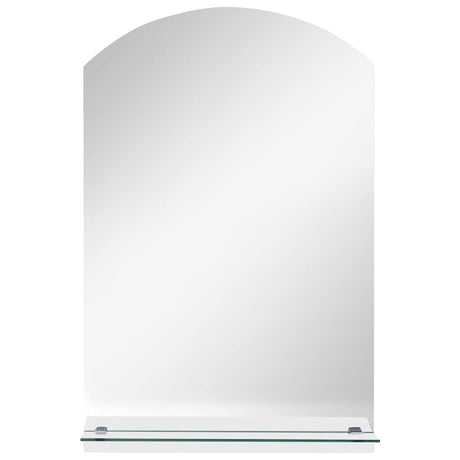 Vidaxl -Wandspiegel mit Regal 20x40 cm gehärtetes Glas