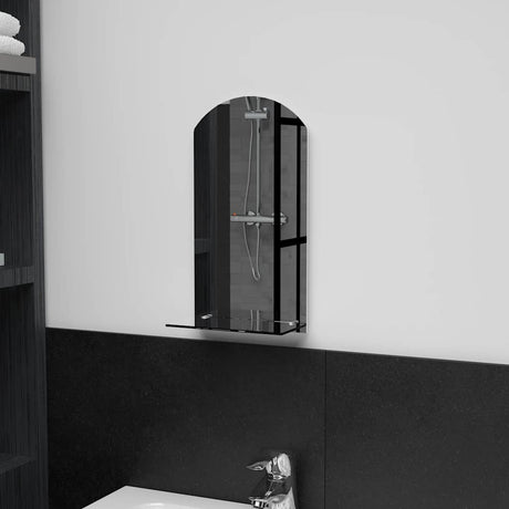 Vidaxl -Wandspiegel mit Regal 20x40 cm gehärtetes Glas