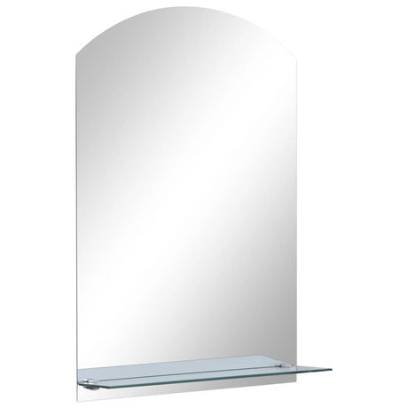 Vidaxl -Wandspiegel mit Regal 40x60 cm gehärtetes Glas