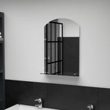 Vidaxl -Wandspiegel mit Regal 40x60 cm gehärtetes Glas