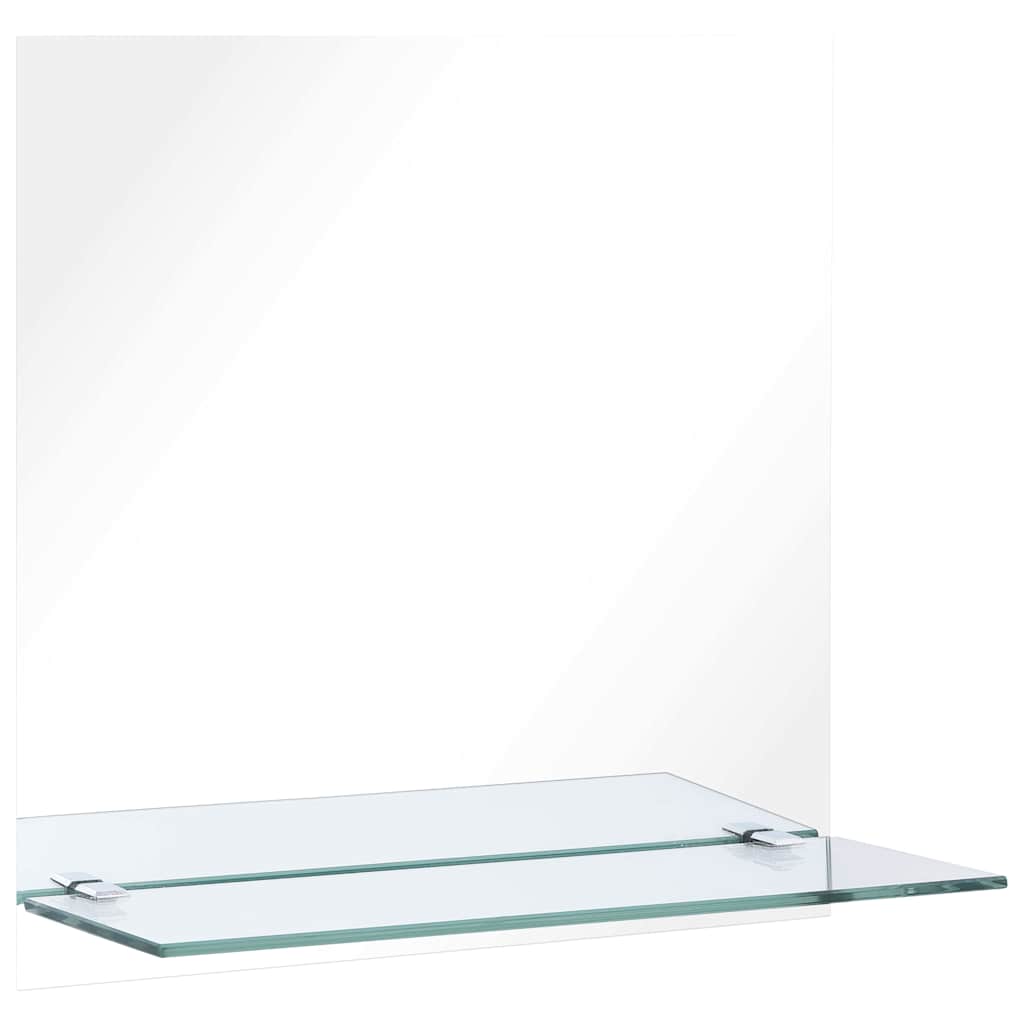 VidaXL Wandspiegel mit Ablage 30x30 cm gehärtetes Glas
