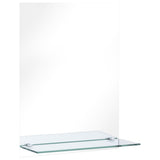 Vidaxl -Wandspiegel mit Regal 30x50 cm gehärtetes Glas