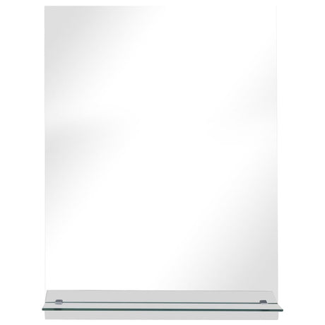 Vidaxl -Wandspiegel mit Regal 30x50 cm gehärtetes Glas