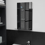 Vidaxl -Wandspiegel mit Regal 30x50 cm gehärtetes Glas
