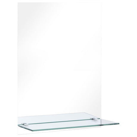 Vidaxl -Wandspiegel mit Regal 40x60 cm gehärtetes Glas