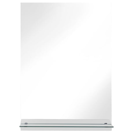 Vidaxl -Wandspiegel mit Regal 40x60 cm gehärtetes Glas
