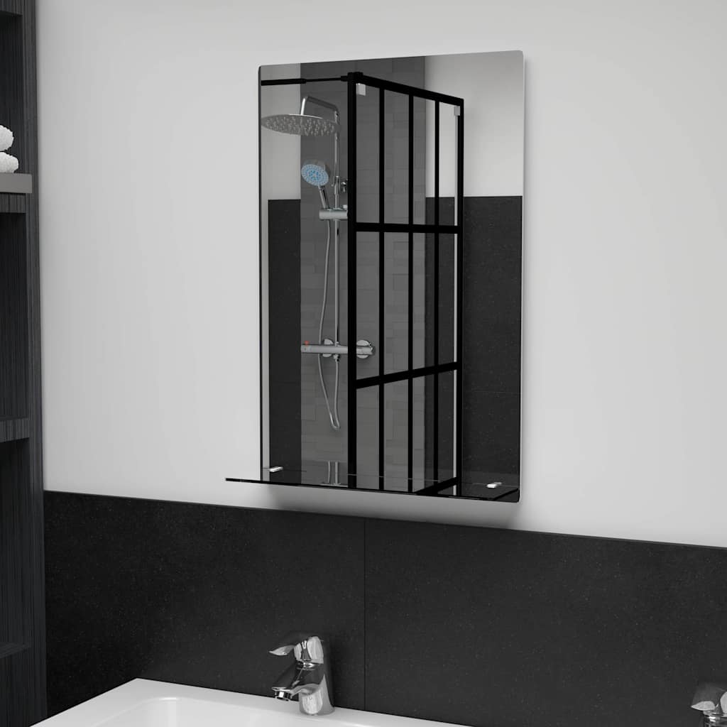 VidaXL Wandspiegel mit Ablage 40x60 cm aus gehärtetem Glas
