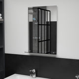 Vidaxl -Wandspiegel mit Regal 40x60 cm gehärtetes Glas