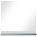 Vidaxl -Wandspiegel mit Regal 60x60 cm gehärtetes Glas
