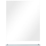 Vidaxl -Wandspiegel mit Regal 50 x 60 cm gehärtetes Glas