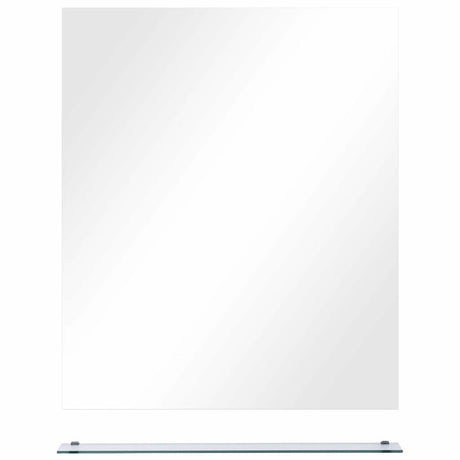 Vidaxl -Wandspiegel mit Regal 50 x 60 cm gehärtetes Glas