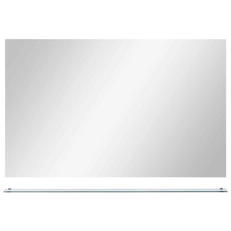 Vidaxl -Wandspiegel mit Regal 100x60 cm gehärtetes Glas