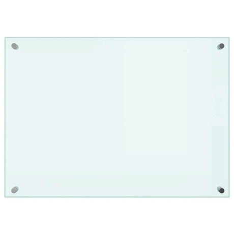 VIDAXL -Scheinsbildschirm Küche 70x50 cm gehärtetes Glas weiß
