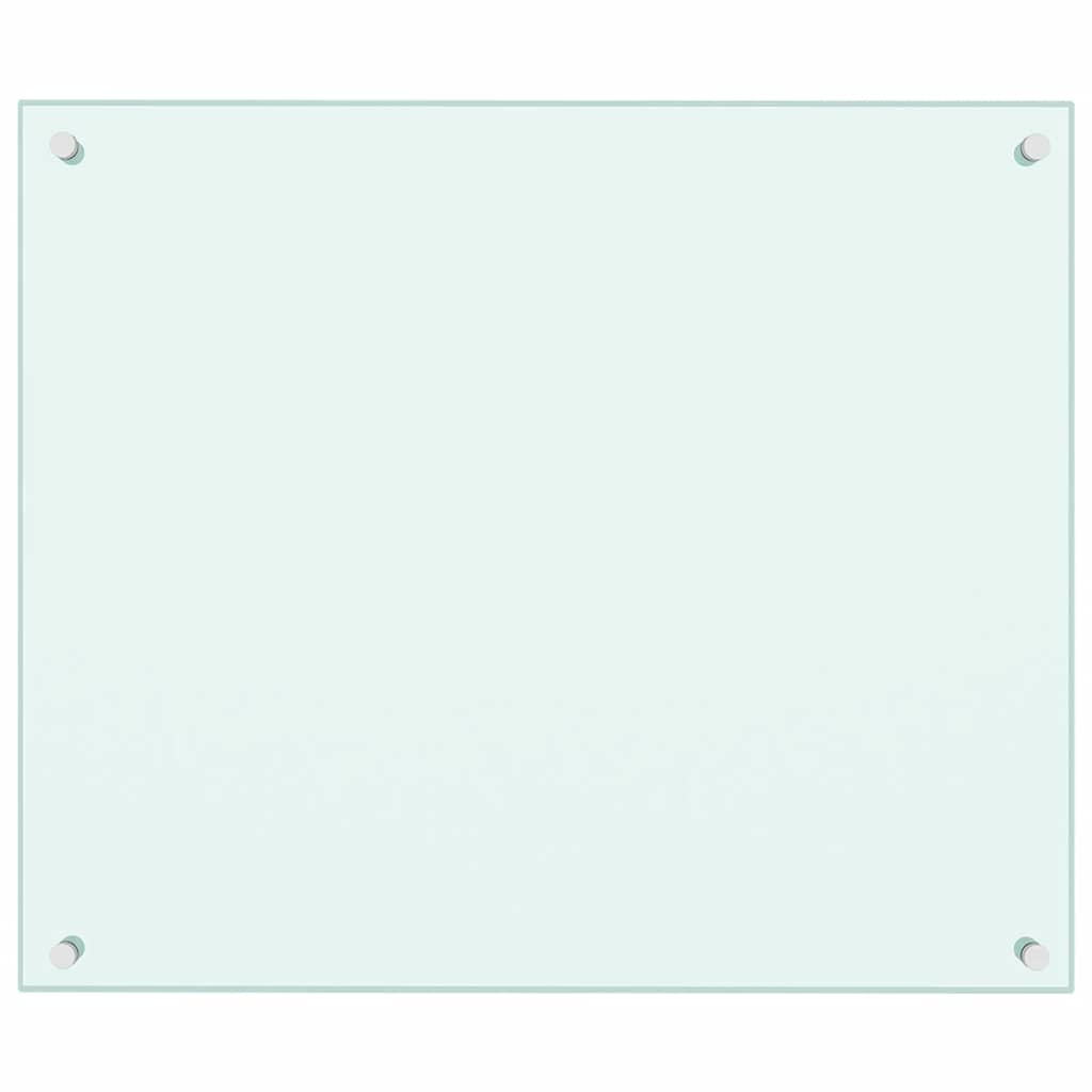 VIDAXL -Scheinsbildschirm Küche 70x60 cm Temperiertes Glas weiß
