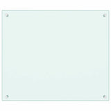 VIDAXL -Scheinsbildschirm Küche 70x60 cm Temperiertes Glas weiß