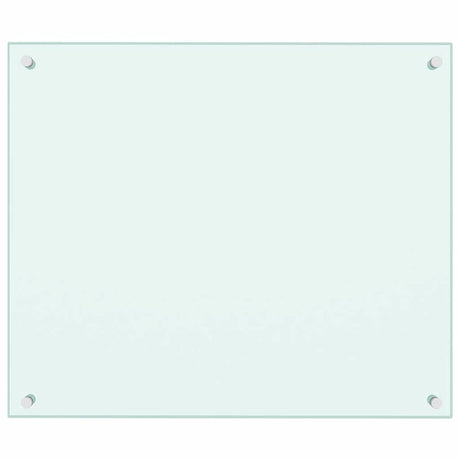 VIDAXL -Scheinsbildschirm Küche 70x60 cm Temperiertes Glas weiß