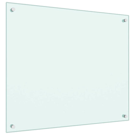 VIDAXL -Scheinsbildschirm Küche 70x60 cm Temperiertes Glas weiß
