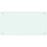 VIDAXL FRAGE SEMBLE KITCHE 80x40 cm gehärtetes Glas weiß