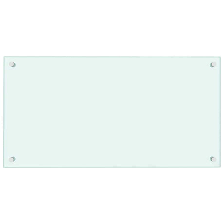 VIDAXL FRAGE SEMBLE KITCHE 80x40 cm gehärtetes Glas weiß