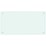 VIDAXL FRAGE SEMBLE KITCHE 80x40 cm gehärtetes Glas weiß