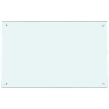 VIDAXL FRAGE SEMBLE KITCHE 80x50 cm gehärtetes Glas weiß