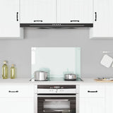 VIDAXL FRAGE SEMBLE KITCHE 80x50 cm gehärtetes Glas weiß
