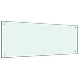 VIDAXL FRIADSBREIDE KITCHE 100x40 cm Temperiertes Glas weiß