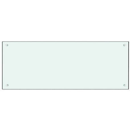 VIDAXL FRIADSBREIDE KITCHE 100x40 cm Temperiertes Glas weiß