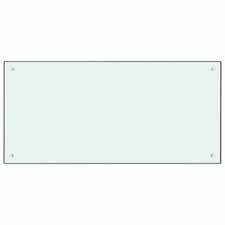 VIDAXL FRAGE SEMBLE KITCHE 100x50 cm gehärtetes Glas weiß