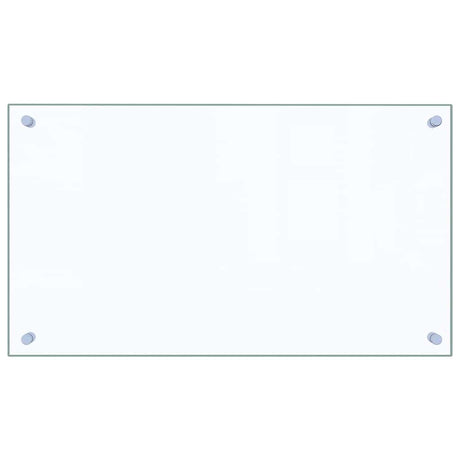 VIDAXL FRAGE SREBEN KÜCHE 70x40 cm Teralglas transparent