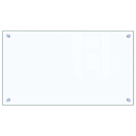 VIDAXL FRAGE SREBEN KÜCHE 70x40 cm Teralglas transparent