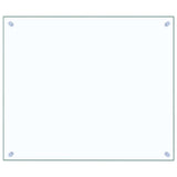 VIDAXL FRAGE SREBEN KITCHE 70x60 cm Teralglas transparent