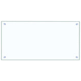 VIDAXL FRAGE SREBEN KITCHE 80x40 cm teral glas transparent
